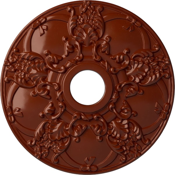 Ekena Millwork Norwich Ceiling Medallion (Fits Canopies up to 4 1/2"), 18"OD x 3 1/2"ID x 1 3/8"P, Firebrick CM18NOFIF - main
